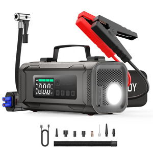 Démarreur de Voiture Portable 6-<span class=keywords><strong>en</strong></span>-1 14800 mAh avec Gonfleur de Pneus et Batterie Externe, Compresseur d'Air sans Fil - Product Image 1