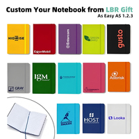 Cadeaux promotionnels, carnets de notes personnalisés, logo d'entreprise, couverture en cuir PU portable A5, impression UV personnalisable, options de pages personnalisées