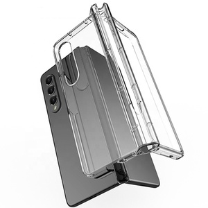 Étui transparent pour Samsung Galaxy Z Fold5 4 <span class=keywords><strong>3</strong></span> avec protection de la charnière, support pour stylet <span class=keywords><strong>S</strong></span>, anti-chute, <span class=keywords><strong>coque</strong></span> transparente - Product Image 5