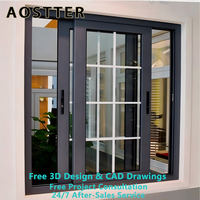 Ventana Corredera de PVC AOSTTER con Control Inteligente, Operación Motorizada y Vidrio Templado de Seguridad para Integración en Casas Inteligentes de Lujo