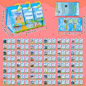 Tarjetas de Aprendizaje de Paisajes Cénicos <span class=keywords><strong>y</strong></span> Sitios Históricos para Niños, con Diseño de Mapas Mundiales, para el Desarrollo Cognitivo - Product Image 2