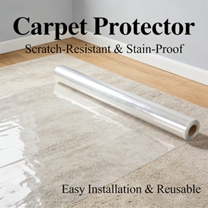 <span class=keywords><strong>Film</strong></span> de <span class=keywords><strong>protection</strong></span> auto-<span class=keywords><strong>adhésif</strong></span> <span class=keywords><strong>transparent</strong></span> en PE pour tapis, qualité machine, moulé par soufflage, en rouleau, pour <span class=keywords><strong>protection</strong></span> anti-poussière - Product Image 3