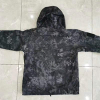 Veste chaude pour hommes en plein air pour la randonnée hiver veste en python noir tactique G8 veste polaire camouflage