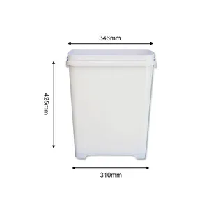 Nhựa container, thực phẩm lưu trữ container 30L nhựa hình chữ nhật Thùng