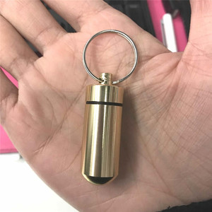 Estuche portátil para pastillas, organizador <span class=keywords><strong>de</strong></span> aluminio resistente al agua, almacenamiento <span class=keywords><strong>de</strong></span> pastillas, contenedor <span class=keywords><strong>de</strong></span> drogas con llavero para <span class=keywords><strong>viaje</strong></span>, Camping al aire libre - Product Image 6