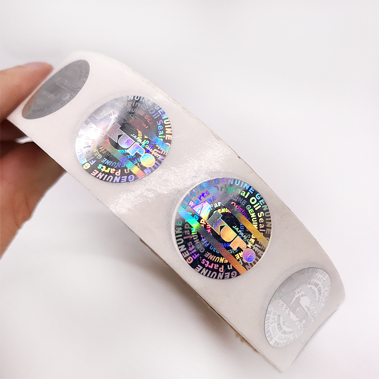 China manufacturer waterproof hologram label round sticker logo stickers custom