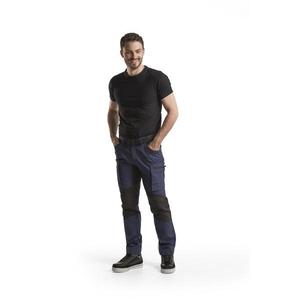 BLAKLADER - 145918458999C46 Pantalones de servicio con estiramiento Azul marino/Negro-PANTALONES DE TRABAJO EAN 7330509498507 PANTALONES DE TRABAJO DE CARGA - Product Image 3
