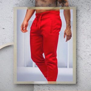 Pantalon de jogging décontracté pour homme, effet délavé, doux et élégant, coupe droite, personnalisable - Product Image 4