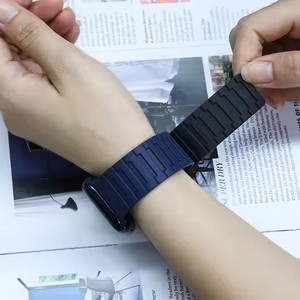 Bracelet magnétique en silicone pour <span class=keywords><strong>Apple</strong></span> <span class=keywords><strong>Watch</strong></span> 789 Ultra Advanced Sense Strap N54 Bracelet de montre magnétique en silicone - Product Image 5