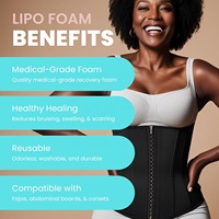 Almohadillas de Compresión de Espuma de Poliuretano de Grado Médico Premium (Paquete de 5) |   Recuperación de Liposucción y Abdominoplastia |   Reduce la hinchazón y las hematomas |
