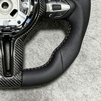 Volant en cuir noir OEM avec bande bleue pour BMW G30, chauffant, compatible avec F10 E90 F30 F20 F10 F31 F31 F11 F32 F22 F34 F36 F15