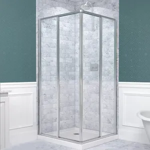 Factory Direct Sale Aluminium Shower Room Sliding Shower Enclosure Tempered Glass Shower Cabin