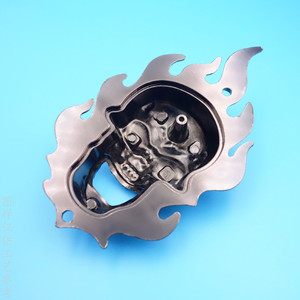 3D <b>Skull</b> Metal Bottle Opener Zinc Alloy Black Nickel Wall Mounted Home <b>Decor</b> Durable Gift - Product Image 2