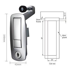 Ms718 संपीड़न लाच के साथ ms718 संपीड़न लाच सील लीवर विमान आरवी दरवाजा लॉक - Product Image 3
