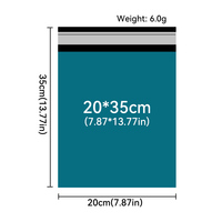 Sacs d'expédition pour vêtements RUIQI, résistants à la poussière, durables, écologiques, en polyéthylène, 20x35cm, taille et couleur personnalisables