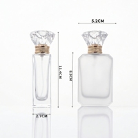 Moderna Botella de Perfume Portátil Octogonal de 30ml 50ml 100ml, Botella de Perfume en Aerosol de Color, Diseño Compacto y Elegante con Tapa