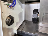 Torno CNC Horizontal de Alta Precisión HS HTS-800-8PY con Torreta Motorizada en Eje Y, Bancada Inclinada, Servicio Mediano, Husillo Único, 3 Ejes