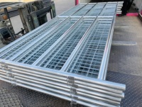 Panel de Cerca para Ganado (Caballos/Ovejas/Ganado Vacuno) y Panel de Corral para Corrales, Puerta de Patio, Acero Ecológico Galvanizado con Recubrimiento de PVC