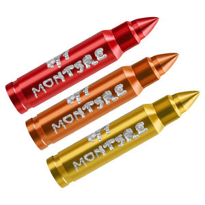 Accessoires de moto, accessoires de modification de moto : tige de valve en alliage d'aluminium pour motos personnalisées et tout-terrain - Product Image 1