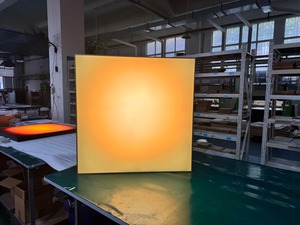 Lámpara de Pared Acrílica con Degradado de Luz del Amanecer al Atardecer, con Regulador de Intensidad Rotatorio Continuo, Decoración de Pared Iluminada Moderna de Lujo para Penthouse - Product Image 3