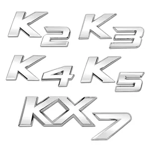 K2 K3 K4 K5 KX7 mektup numarası araba çıkartmaları Kia gövde vücut arka modifikasyon aksesuarları dekoratif evrensel çıkartmaları