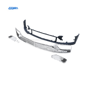 กันชนหน้า Bentley Flying Spur พร้อมกระจังหน้า คุณภาพสูง ของใหม่ ผลิตจากพลาสติก สีดำและสีเงิน - Product Image 1