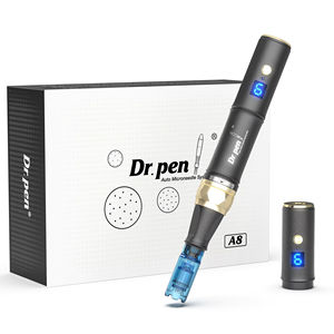 <span class=keywords><strong>Dr</strong></span>.pen A8S Negro y Dorado, <span class=keywords><strong>Dermapen</strong></span> Inalámbrico Digital de Última Generación con 6 Niveles y Cartuchos Anti-reflujo - Product Image 1