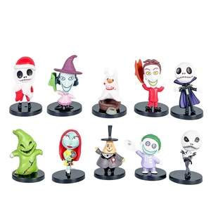 ของขวัญวันฮาโลวีนของตกแต่งรถการ์ตูน PVC แจ็คคริสต์มาส skellington โมเดล Q - Product Image 6