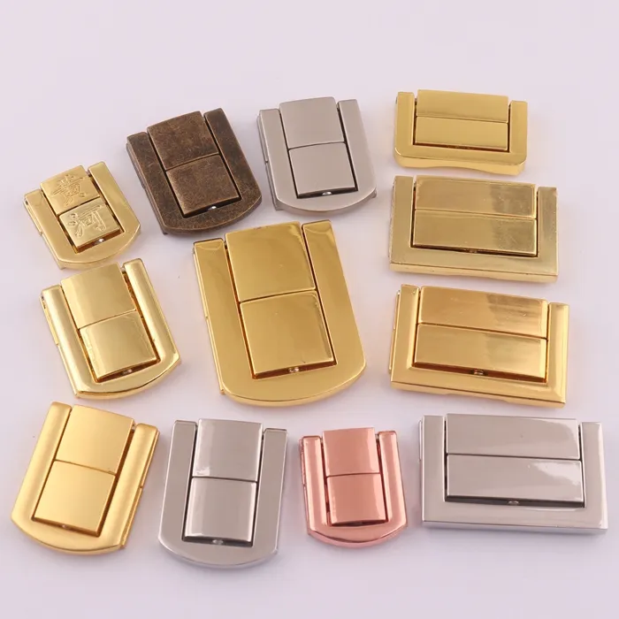 alloy metal wooden jewelry box hardware accessories latch lock