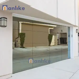 Anlike Nouveau Design Moderne en aluminium trempé verre pleine vue porte de garage prix miroir panneau plexiglas portes de garage