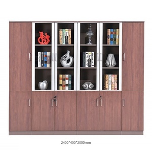Nội thất văn phòng công suất lớn màu đỏ Ngăn Kéo văn phòng hiện đại Tủ hồ sơ kính miễn phí đứng Tủ Trưng Bày Tủ lưu trữ - Product Image 4