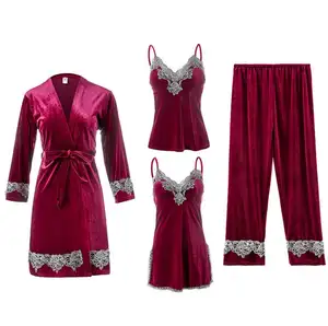 Brand new pajamas sets woman women night dress women's sleepwear sexy with high quality