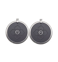 Pendentif quantique d'énergie scalaire de nouveau style avec colliers de bijoux scientifiques en pierre de lave à ions négatifs