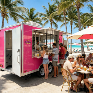 Remorque de camion de restauration mobile commerciale, camion de restauration pour café, milk-<span class=keywords><strong>shakes</strong></span>, boissons froides, remorque alimentaire personnalisée en fibre de verre à vendre aux États-Unis - Product Image 2