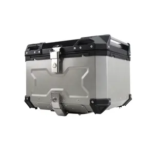 55L 80L moto produits en aluminium boîte supérieure boîte arrière boîte de rangement de bagages pour BMW <span class=keywords><strong>Honda</strong></span> Forza300 coffre - Product Image 1
