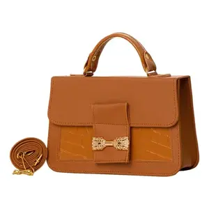 Bolso Bandolera Fana Lesly de Piel de Camello, Forro de Cuero Genuino, Cierre de Cremallera, Uso Diario, Estilo Veraniego - Product Image 3