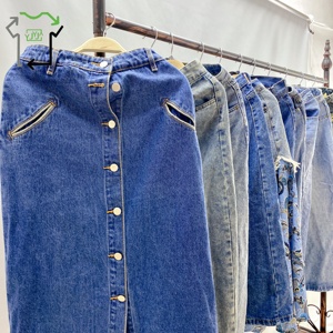 Salida de Fábrica: Faldas Vaqueras de Segunda Mano para <span class=keywords><strong>Mujer</strong></span>, <span class=keywords><strong>Ropa</strong></span> Usada Mixta para Pacas de <span class=keywords><strong>Ropa</strong></span> Usada de <span class=keywords><strong>Mujer</strong></span> - Product Image 1