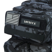 Sac à dos de sport et de gym unisexe en polyester imperméable avec logo personnalisé, capacité de 45 L et compartiment à chaussures