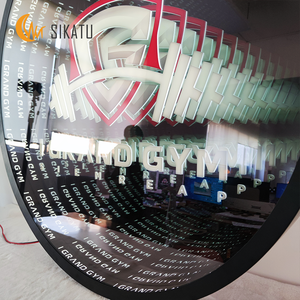 مرآة اللانهاية شاشة ليد ثلاثية الأبعاد علامة إلكترونية مع تأثير انعكاس اللانهاية - Product Image 4