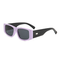 Lunettes de soleil de luxe marron petites montures carrées lunettes pour petit visage fou Rockstar Vintage rétro lunettes de soleil écaille de tortue