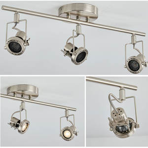 Ledeast ไฟบาร์4เส้นแนวอุตสาหกรรม GUTM-CH4ทันสมัย GU10ที่จับสำหรับติดตั้งบนเพดานสำหรับร้านกาแฟไม่มีหลอดไฟรวม - Product Image 3