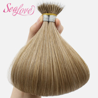 Extensiones de Cabello Humano Virgen Europeo con Anillas Nano y Microperlas, Invisibles y Sin Costuras para Fijación en Frío