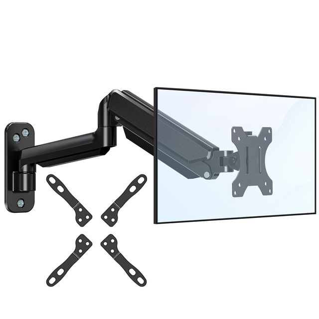 17-35 Inch Monitor Wall Mount Gas Spring Single Monitor Bracket Arm