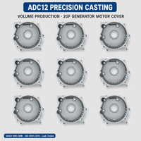 Cache-moteur en aluminium OEM moulé sous pression ADC12, testé CNC et étanche, certifié ISO 9001, pour groupe électrogène 2GF 2-2,8 kW