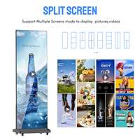 Display LED Pieghevole e Componibile, Schermo Pubblicitario LED Verticale Mobile e Autoportante per Mostre e Centri Commerciali
