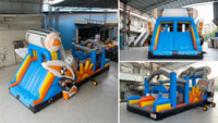 Aire de jeux gonflable sur le thème futuriste Lilytoys, château gonflable géant pour la Journée sportive scolaire, robot cybernétique gonflable commercial