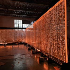 ของตกแต่งบ้านไฟ LED เต้นรำฟองน้ำผนังแผงน้ำพุสำหรับตกแต่งบ้านโรงแรมจัดเลี้ยงตกแต่งผนัง - Product Image 1