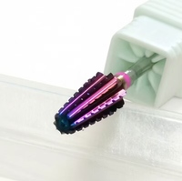Fraise à ongles professionnelle en carbure de tungstène 3/32 pouces pour retirer le gel acrylique dur, 2XC 3XC, sécurité, élimination des bavures, arc-en-ciel, tornade