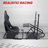 Support JBR9017 pour simulateur de course automobile avec communication filaire, support de siège de jeu et support de volant 1012F
