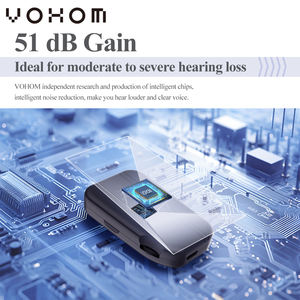 Vohom VHP-302C msds เครื่องช่วยฟังดิจิตอลที่ผ่านการรับรองสำหรับผู้สูงอายุที่มีการตัดเสียงรบกวนจากแบตเตอรี่แบบชาร์จไฟได้ประโยชน์ต่อสุขภาพของหัวใจ - Product Image 2